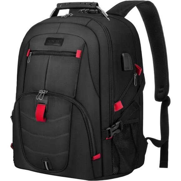 Travel Laptop Backpack Waterproof Anti Theft Backpack with Lock and USB Charging - Picture 1 of 6